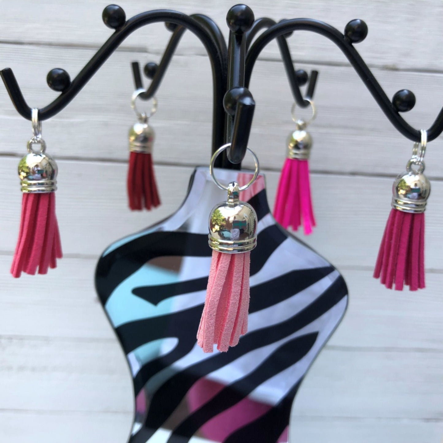 Breast Cancer Keychain Wristlet, Breast Cancer Gifts, Mindfulness Gift, Thinking of you Gift, Encouragement Gift