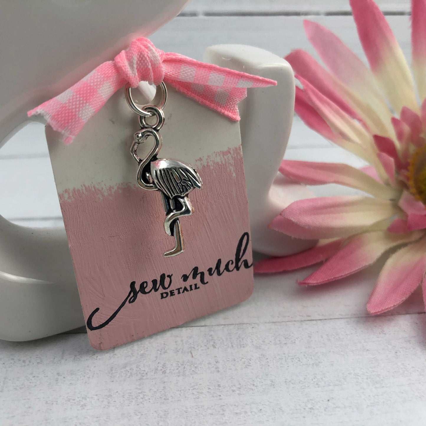 Pink Flamingo Keychain, Flamingo Gifts, Flamingo Gift, Mini Keychain FOB, Keychain for Women, Purse Mini Keychain, Monogrammed Keychain