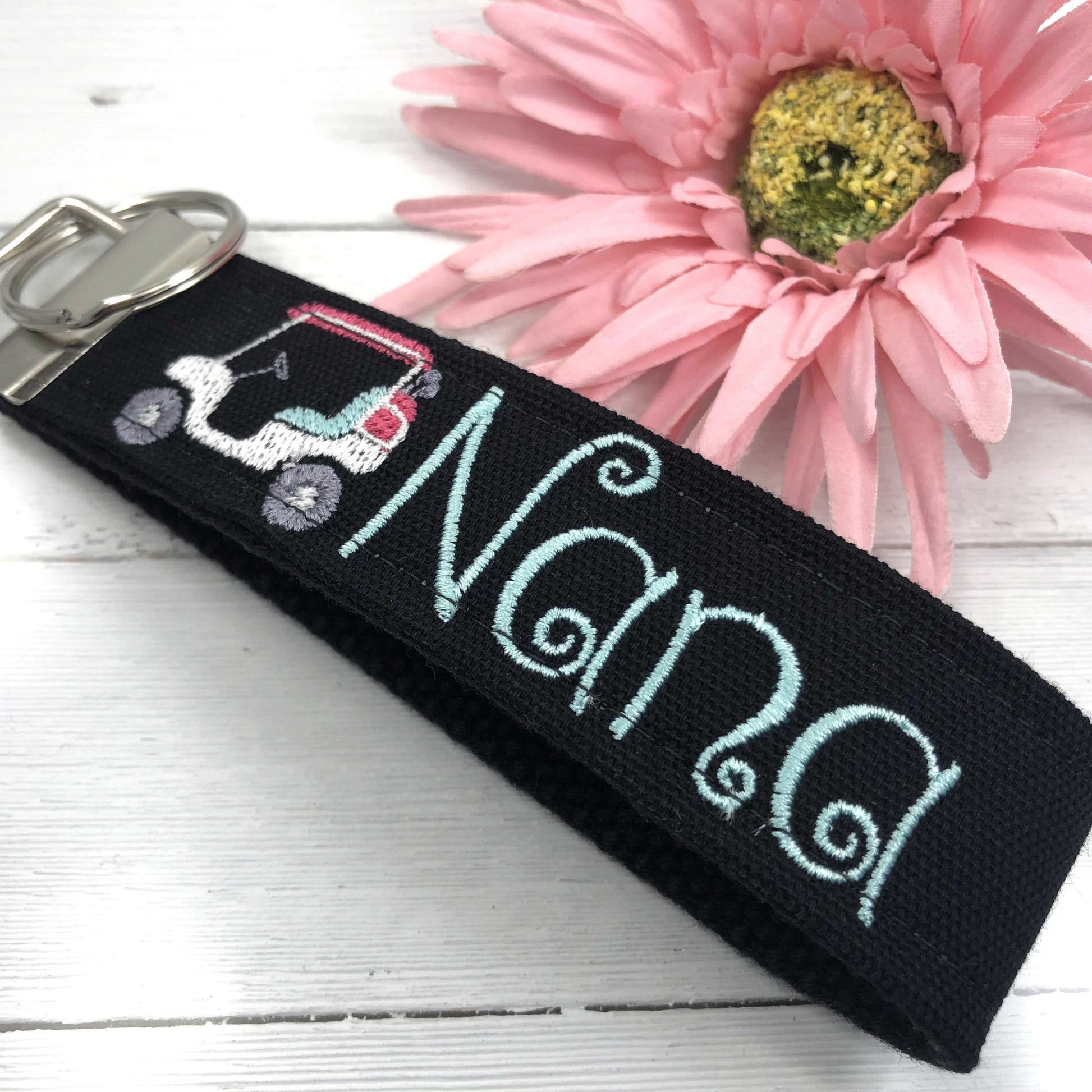 Nana Keychain | Nana Gift | Nana Birthday Gift | Embroidered Keychain | Nana Key chain | Embroidered key fob | Golf Gifts for Women