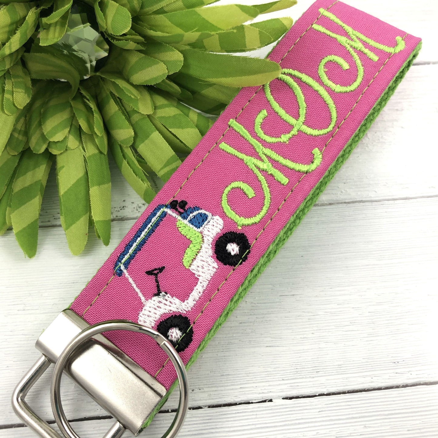 Embroidered Keychain | Mom Gift | Mom Birthday Gift | Mom Keychain | Mom Key chain | Embroidered key fob | Golf Gifts for Women