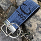 Upcycled Denim Mini Key FOB Keychain for Him - Mini Keychain for Boyfriend, Husband, Father Ideal as Belt Loop Keychain