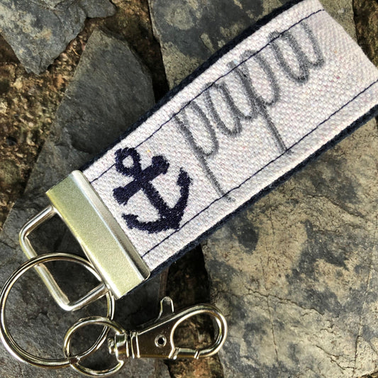 Handmade Keychain for Papa | Anchor Keychain | Grandpa Keychain | Fathers Day Gift | Fathers Day