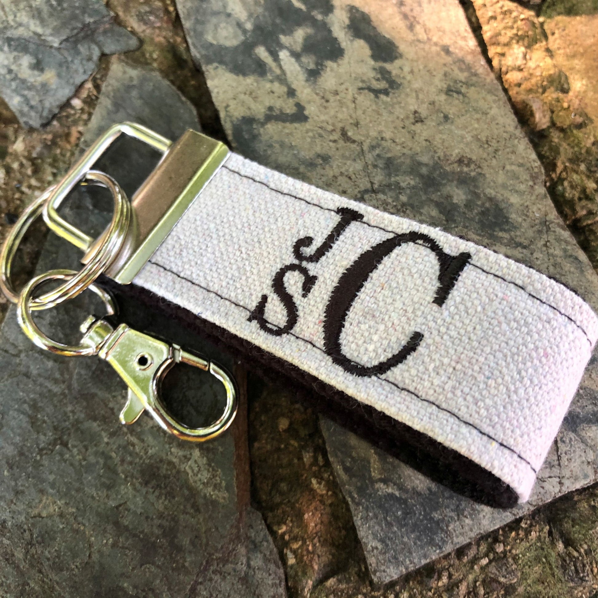 Monogrammed Keychain | Monogram Keychain | Fathers Day Gift From Daughter | Fathers Day Gift From Son | First Fathers Day Gift