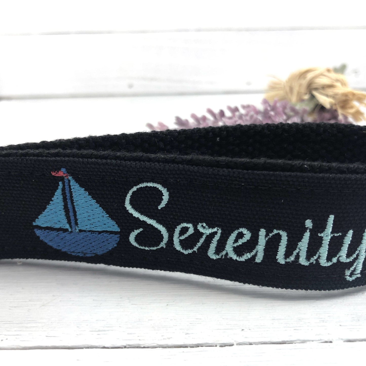 Mindfulness Gift, Embroidered Keychain, Popular Right Now, College Graduation Gift for Her, Anxiety Relief, Encouragement Gift, Serenity