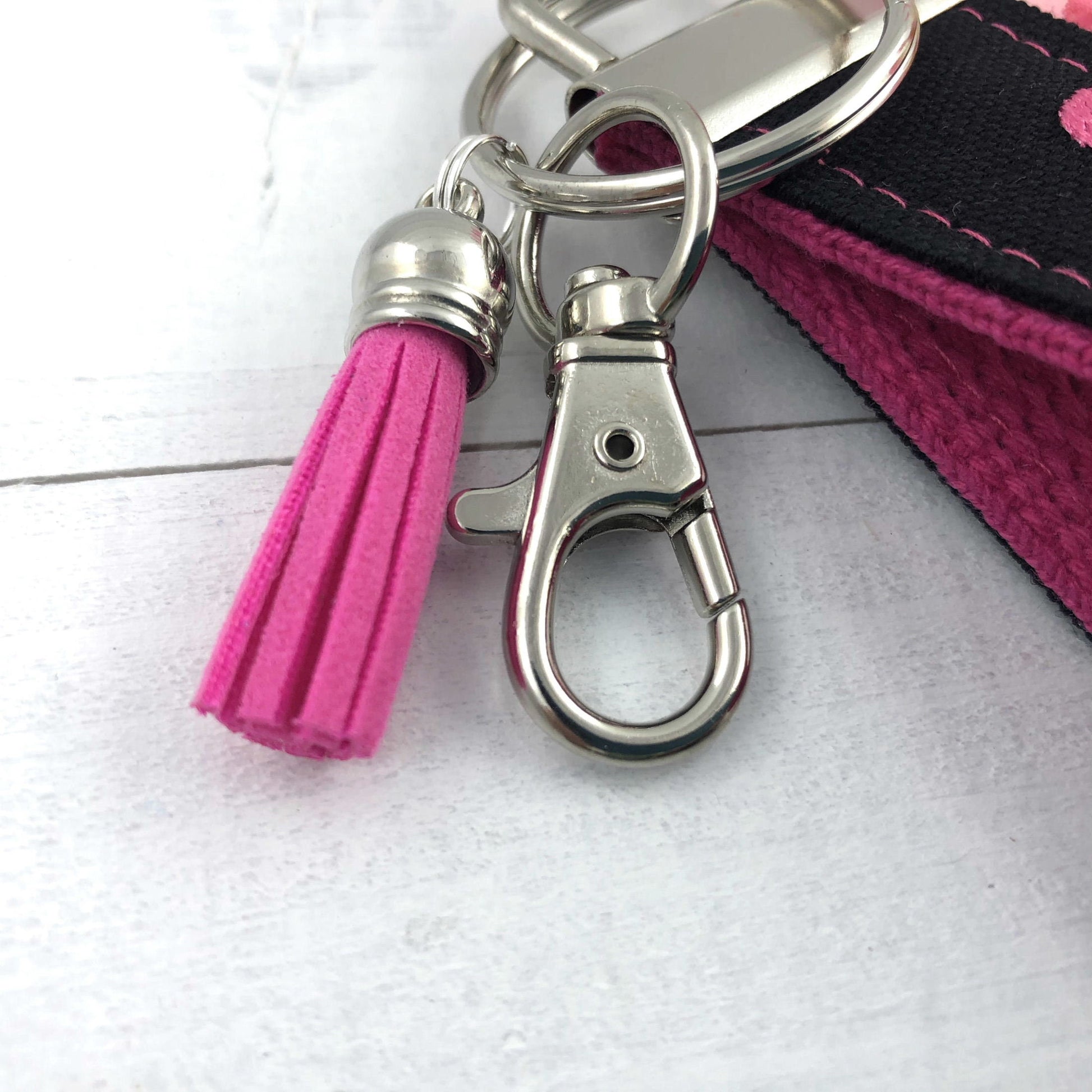 Pink Flamingo Keychain, Flamingo Gifts, Flamingo Gift, Mini Keychain FOB, Keychain for Women, Purse Mini Keychain, Monogrammed Keychain
