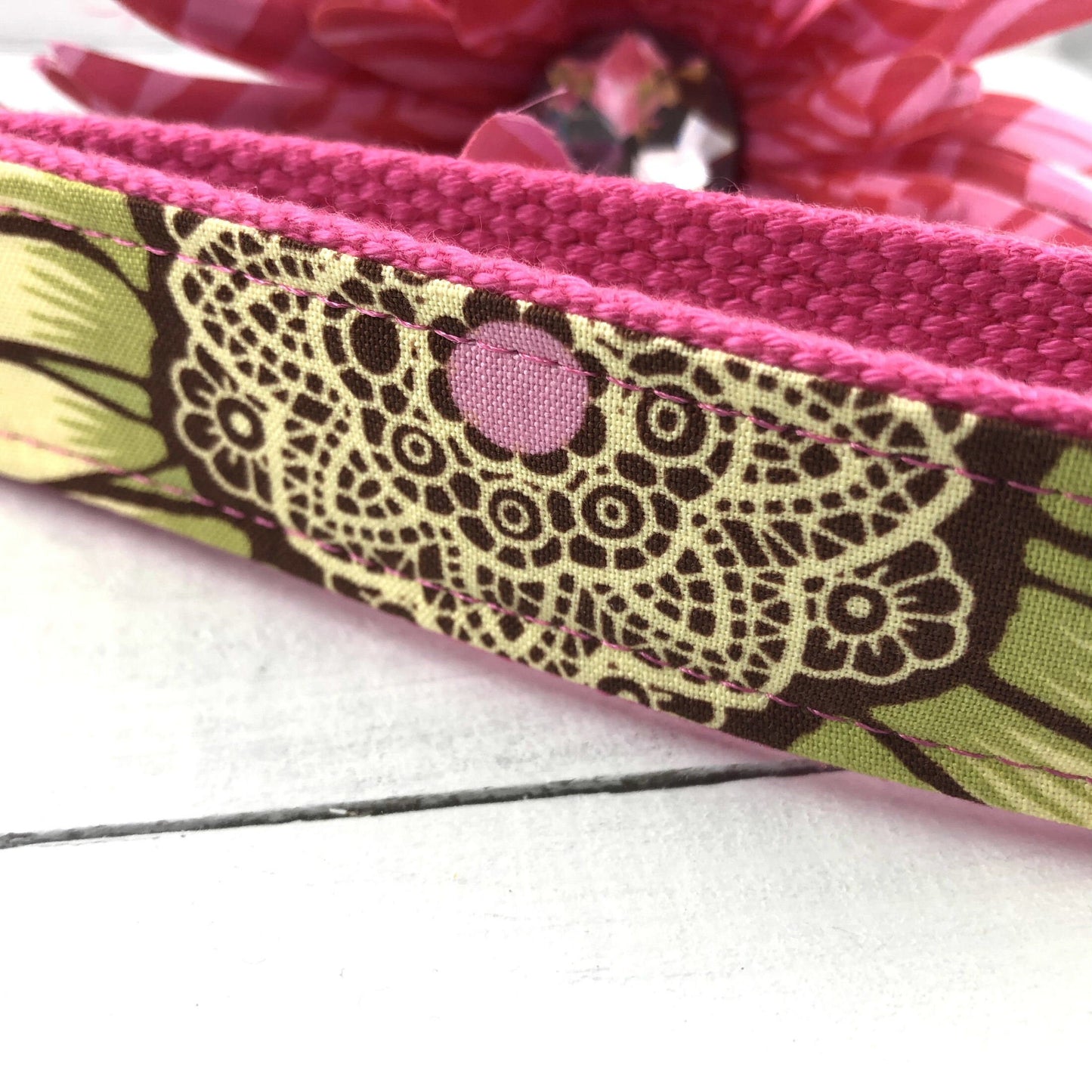 Handmade Floral Wristlet Keychain, Amy Butler Floral Fabric, College Graduation Gift for her, Good luck gifts