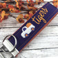 Clemson Wristlet Keychain, Approved Crafter License Holder, Wrist Keychain for Her, Key fob Wristlet, Keychain Wristlet, Clemson Tigers