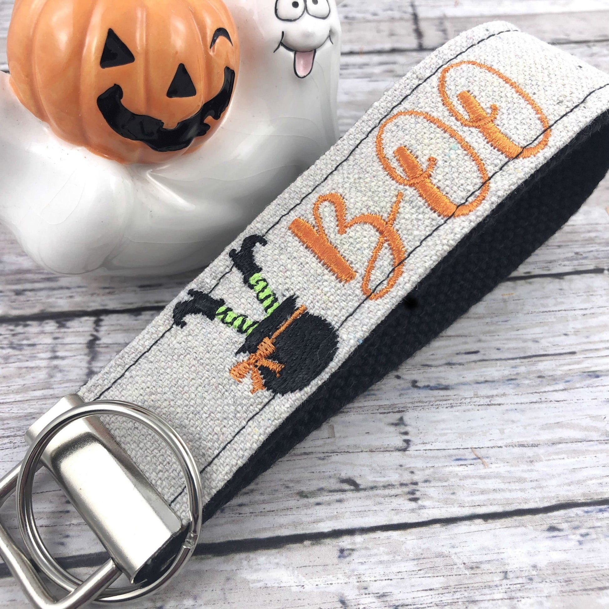 Handmade Halloween Witch Keychain, Witches, Embroidered, Halloween Gift, Boo, Popular Right Now, Best friend Gifts