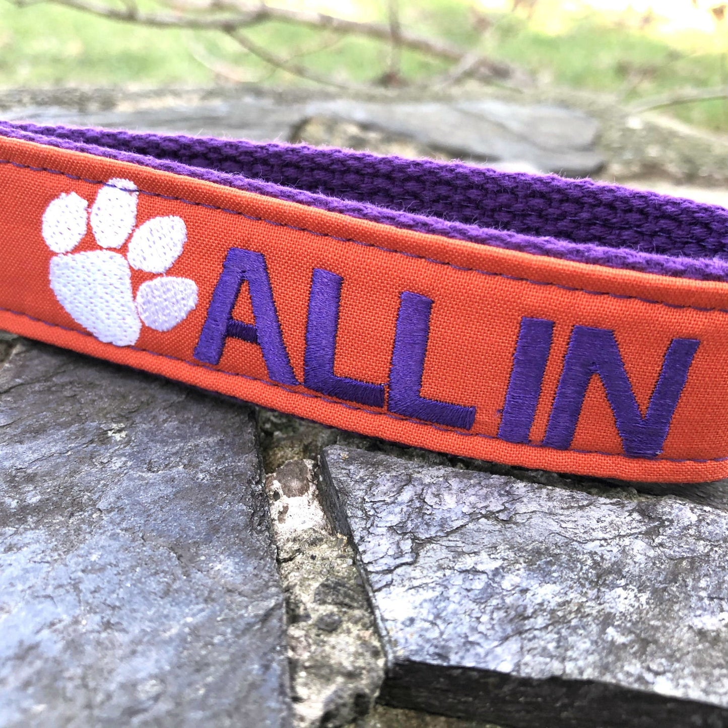 Clemson Wristlet Keychain, Approved Crafter License Holder, Wrist Keychain for Her, Key fob Wristlet, Keychain Wristlet, Clemson Tigers