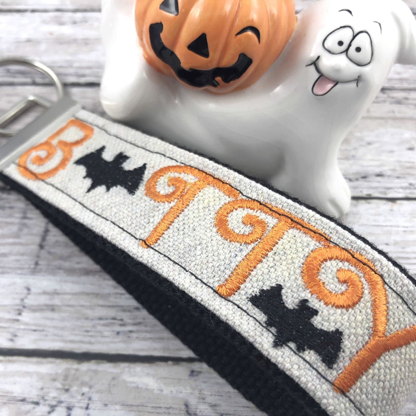 Handmade Halloween Keychain, Bats, Embroidered, Halloween Gift, Popular Right Now, Best friend Gifts, Halloween Bats