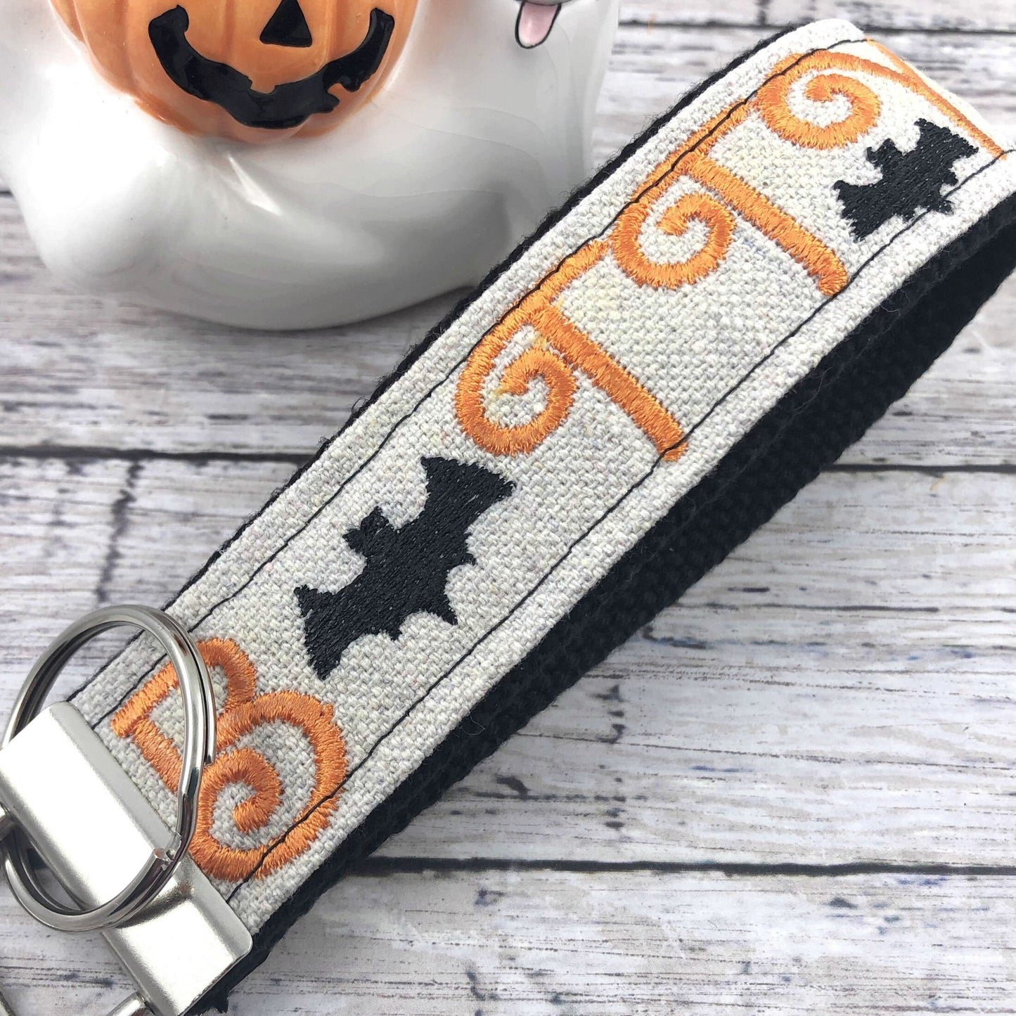 Handmade Halloween Keychain, Bats, Embroidered, Halloween Gift, Popular Right Now, Best friend Gifts, Halloween Bats