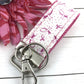 Mini Keyfob FOB Keychain for Women Ideal as a Purse Keychain or Backpack Keychain, Cancer Awareness
