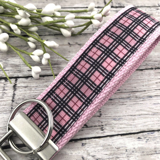 Handmade Ribbon Keychain in Plaid, Best Friend Gifts, College Graduation Gift for her, Popular Right Now