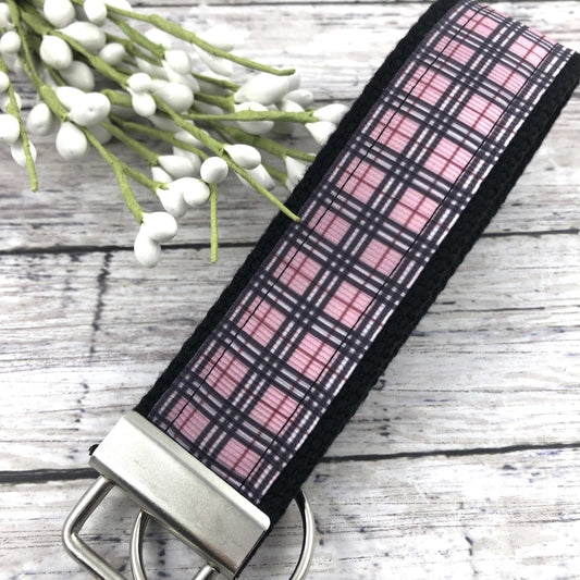 Handmade Ribbon Keychain in Plaid, Best Friend Gifts, College Graduation Gift for her, Popular Right Now