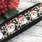 Handmade Christmas Keychain Wristlet, Santa, Leopard, Popular Right Now, Ribbon Keychain, Teacher Gifts