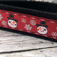Handmade Christmas Keychain Wristlet, Snowman, Snowflake, Popular Right Now, Ribbon Keychain, Teacher Gifts