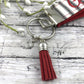Grateful Embroidered Keychain Key Fob Tassel Charm