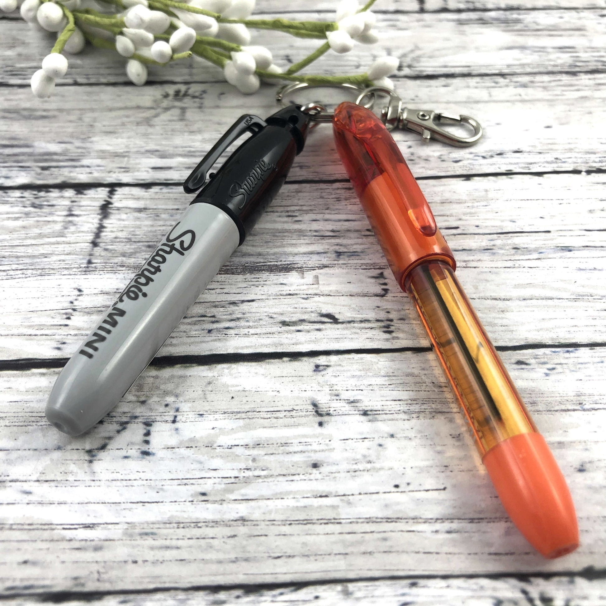 Mini Sharpie and RSVP Pen Set for Lanyard | Mini Marker and Pen for Badge Reel | Sharpie | Popular Right Now | Nursing Student | Backpack