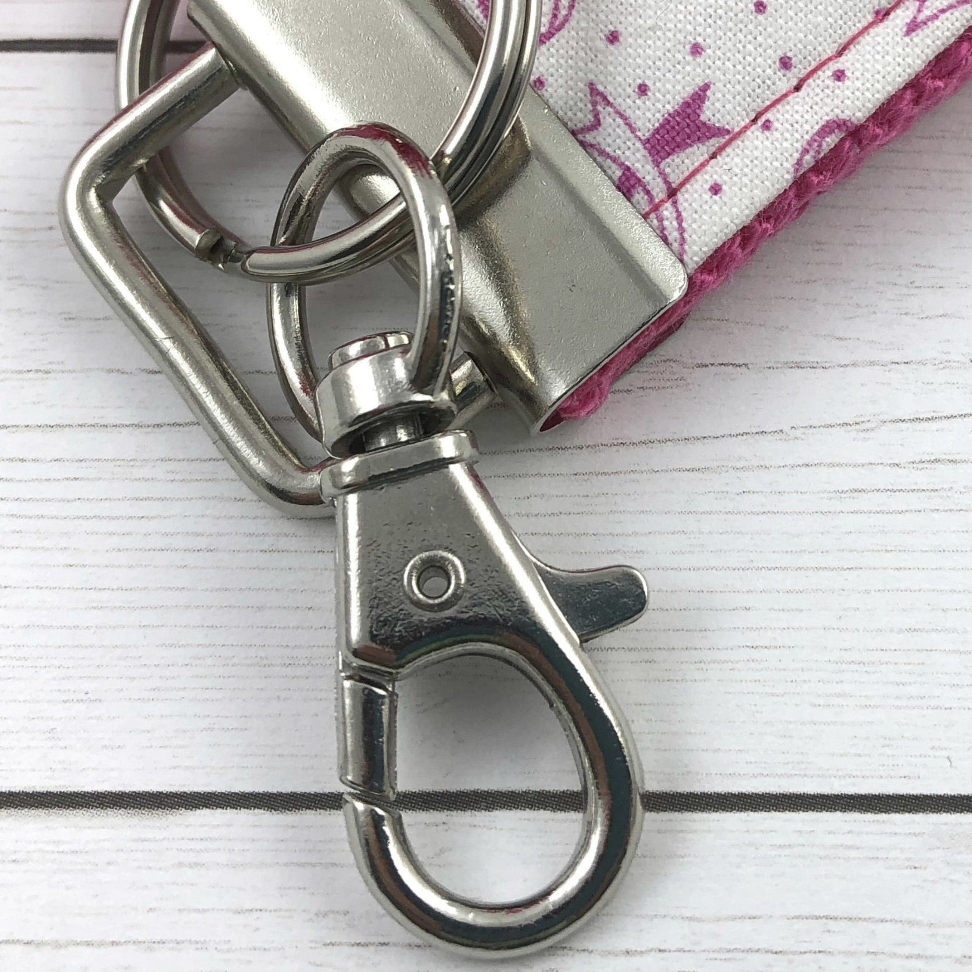Mini Keyfob FOB Keychain for Women Ideal as a Purse Keychain or Backpack Keychain, Cancer Awareness