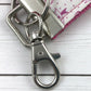 Mini Keyfob FOB Keychain for Women Ideal as a Purse Keychain or Backpack Keychain, Cancer Awareness