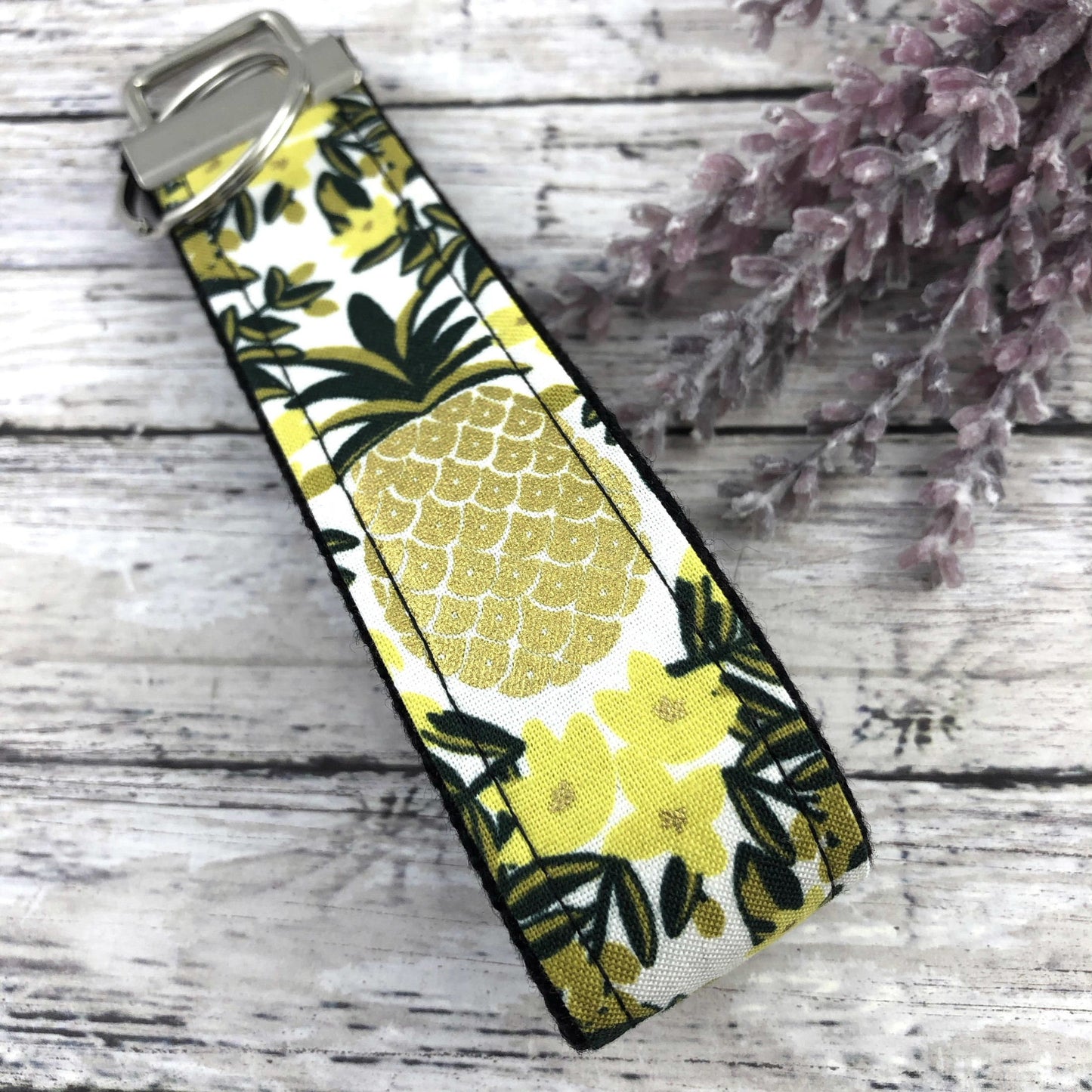 Handmade Pineapple Keychain | Rifle Paper Co.| Pineapple Gifts | Popular Right Now | Bridesmaid Gift | Key Chain | Moving Away Gift