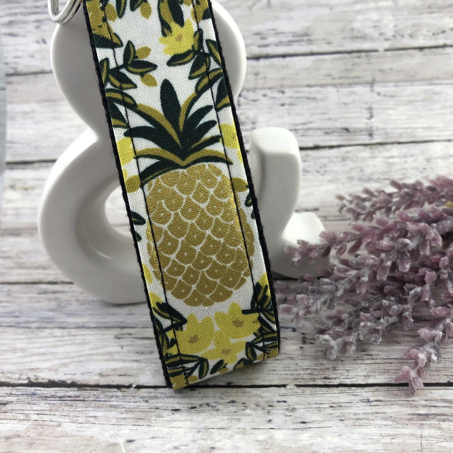 Handmade Pineapple Keychain | Rifle Paper Co.| Pineapple Gifts | Popular Right Now | Bridesmaid Gift | Key Chain | Moving Away Gift