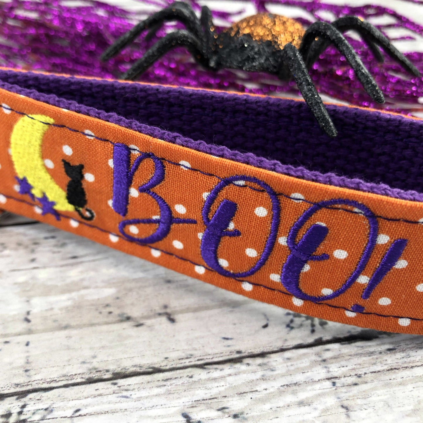 Handmade Halloween Keychain, Black Cat, Embroidered, Halloween Gift, Popular Right Now, Best friend Gifts, Black Cats, Boo