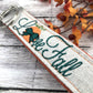 Handmade Autumn Keychain Wristlet, Pumpkin, Fall, Personalized Gift, Popular Right Now, Canvas, Autumn Gifts, Fall Gifts