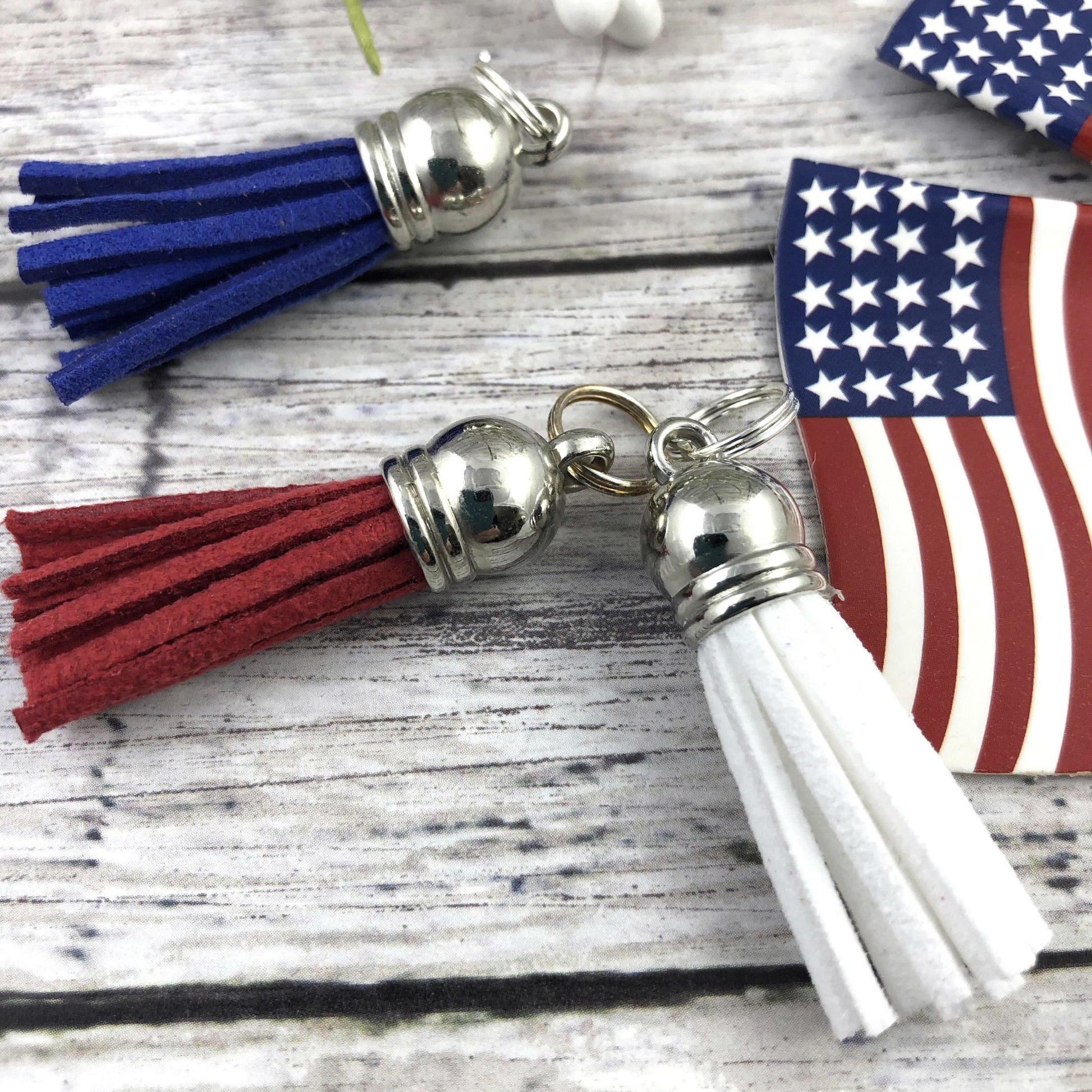 Handmade American Flag Keychain Wristlet, Popular Right Now, Embroidered Keychain, Army Mom, Mom Gifts, Marine Mom