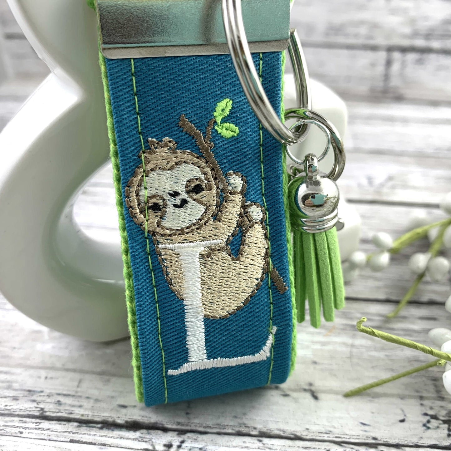 Handmade Sloth Keychain, Sloth Gifts, Sloth Gift, Popular Right Now, Personalized Gift, Sloth, Personalized Keychain, Luggage Tag