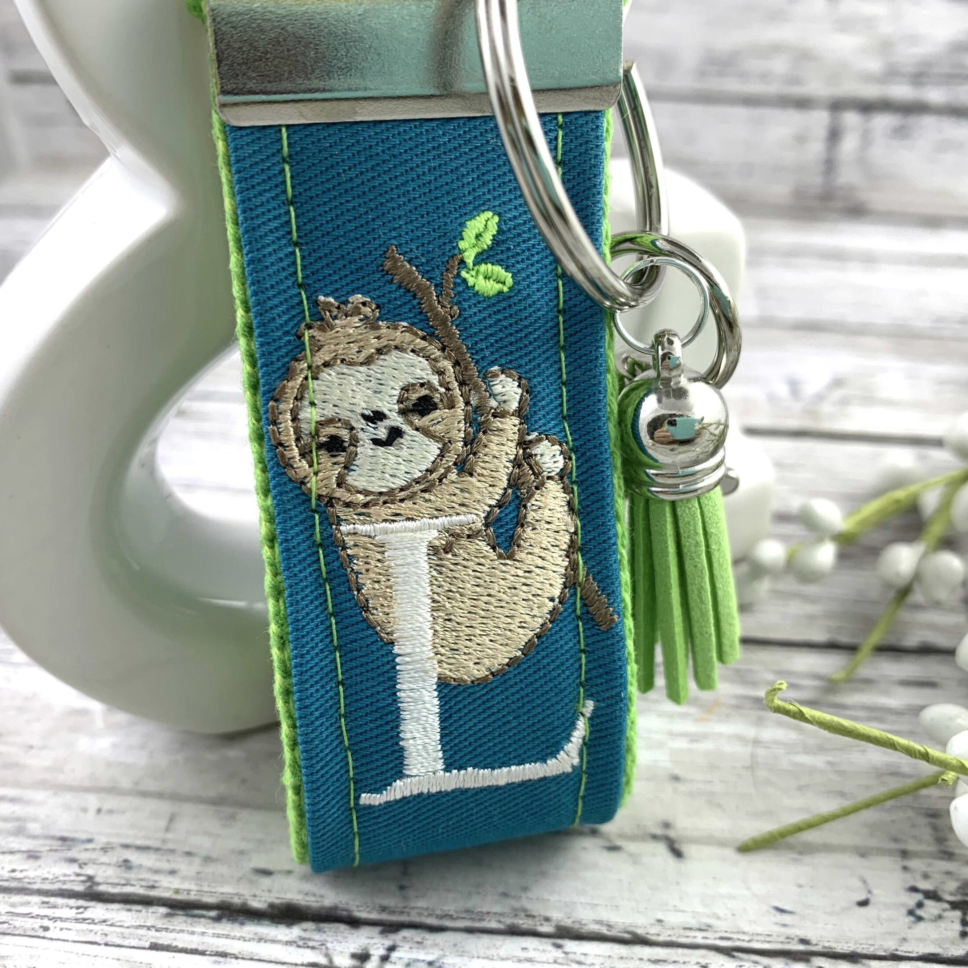 Handmade Sloth Keychain, Sloth Gifts, Sloth Gift, Popular Right Now, Personalized Gift, Sloth, Personalized Keychain, Luggage Tag