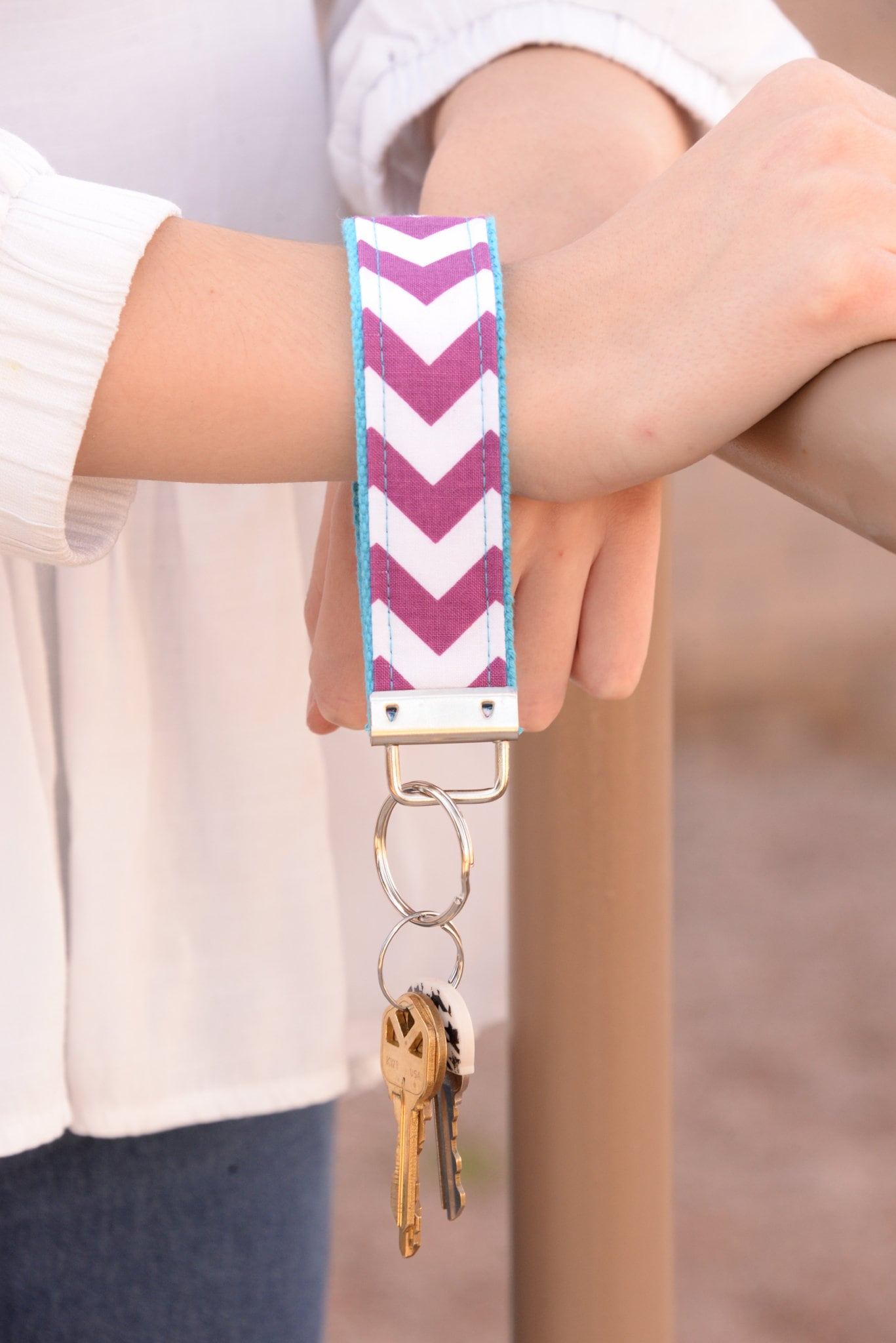 Handmade American Flag Keychain Wristlet, Popular Right Now, Embroidered Keychain, Army Mom, Mom Gifts, Marine Mom