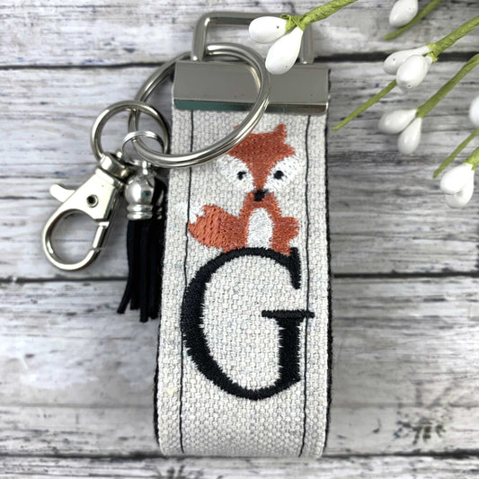 Handmade Fox Keychain, Fox Gifts, Fox Gift, Popular Right Now, Personalized Gift, Woodland Animals, Personalized Keychain, Luggage Tag