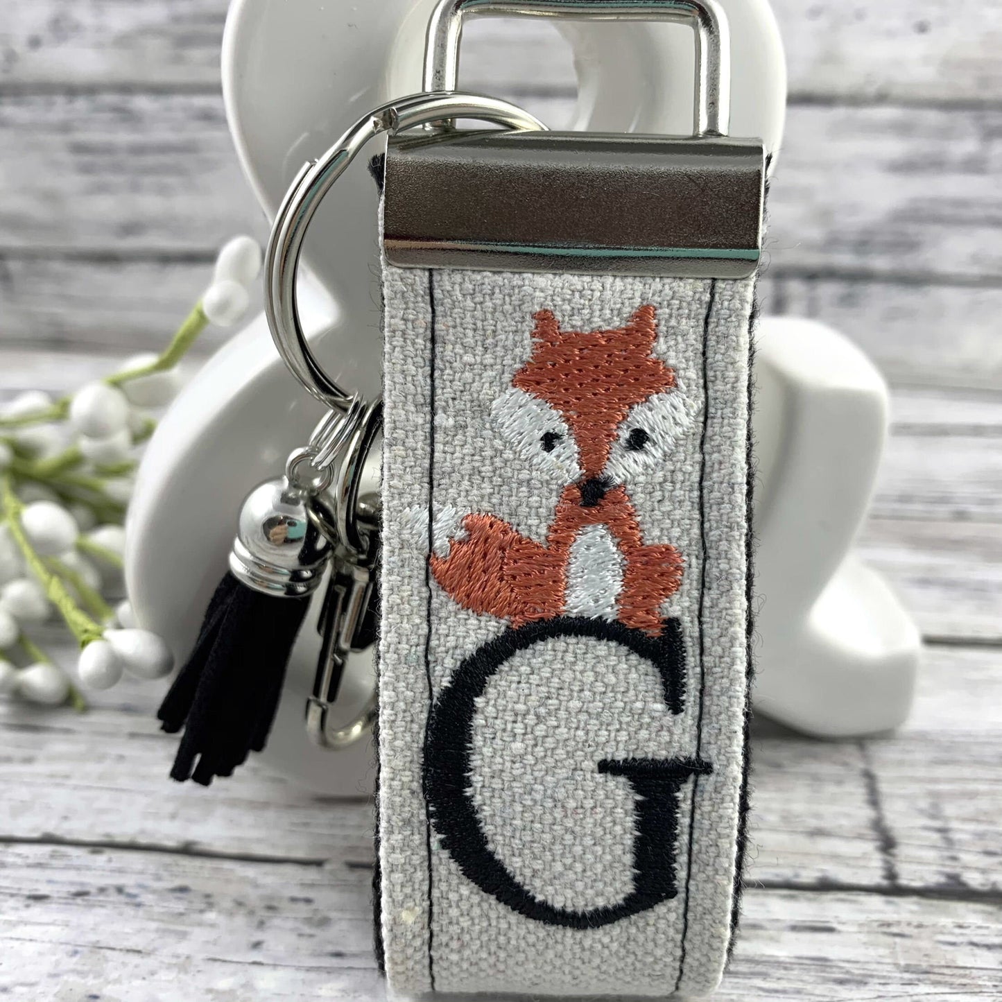 Handmade Fox Keychain, Fox Gifts, Fox Gift, Popular Right Now, Personalized Gift, Woodland Animals, Personalized Keychain, Luggage Tag