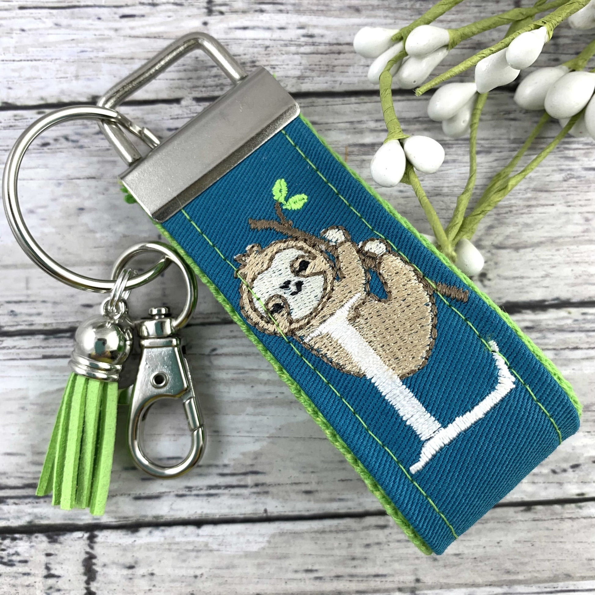 Handmade Sloth Keychain, Sloth Gifts, Sloth Gift, Popular Right Now, Personalized Gift, Sloth, Personalized Keychain, Luggage Tag