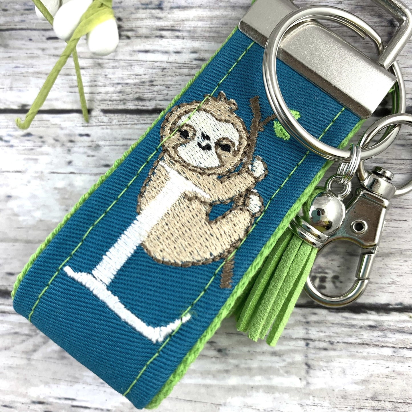 Handmade Sloth Keychain, Sloth Gifts, Sloth Gift, Popular Right Now, Personalized Gift, Sloth, Personalized Keychain, Luggage Tag
