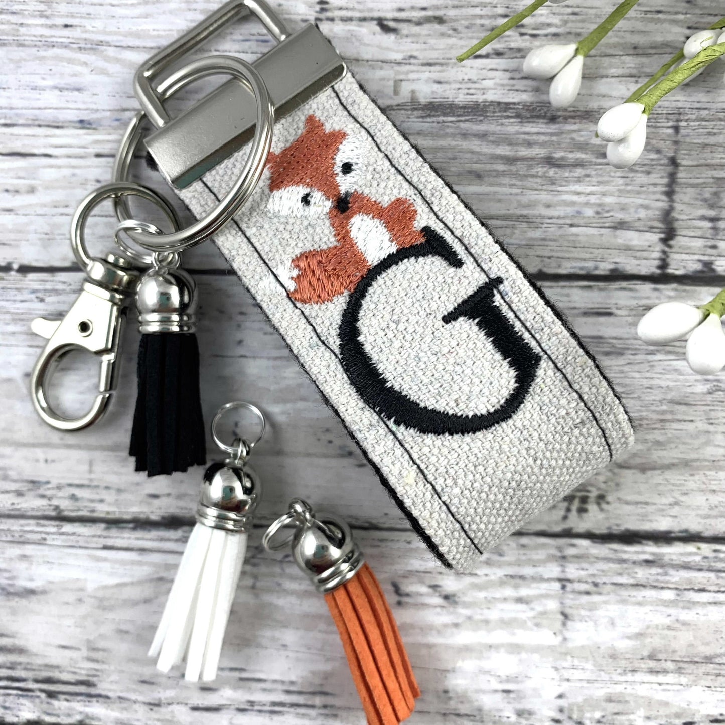 Handmade Fox Keychain, Fox Gifts, Fox Gift, Popular Right Now, Personalized Gift, Woodland Animals, Personalized Keychain, Luggage Tag