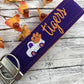 Clemson Wristlet Keychain, Approved Crafter License Holder, College Student Gift, Popular Right Now, Personalized Gift, Clemson Tigers