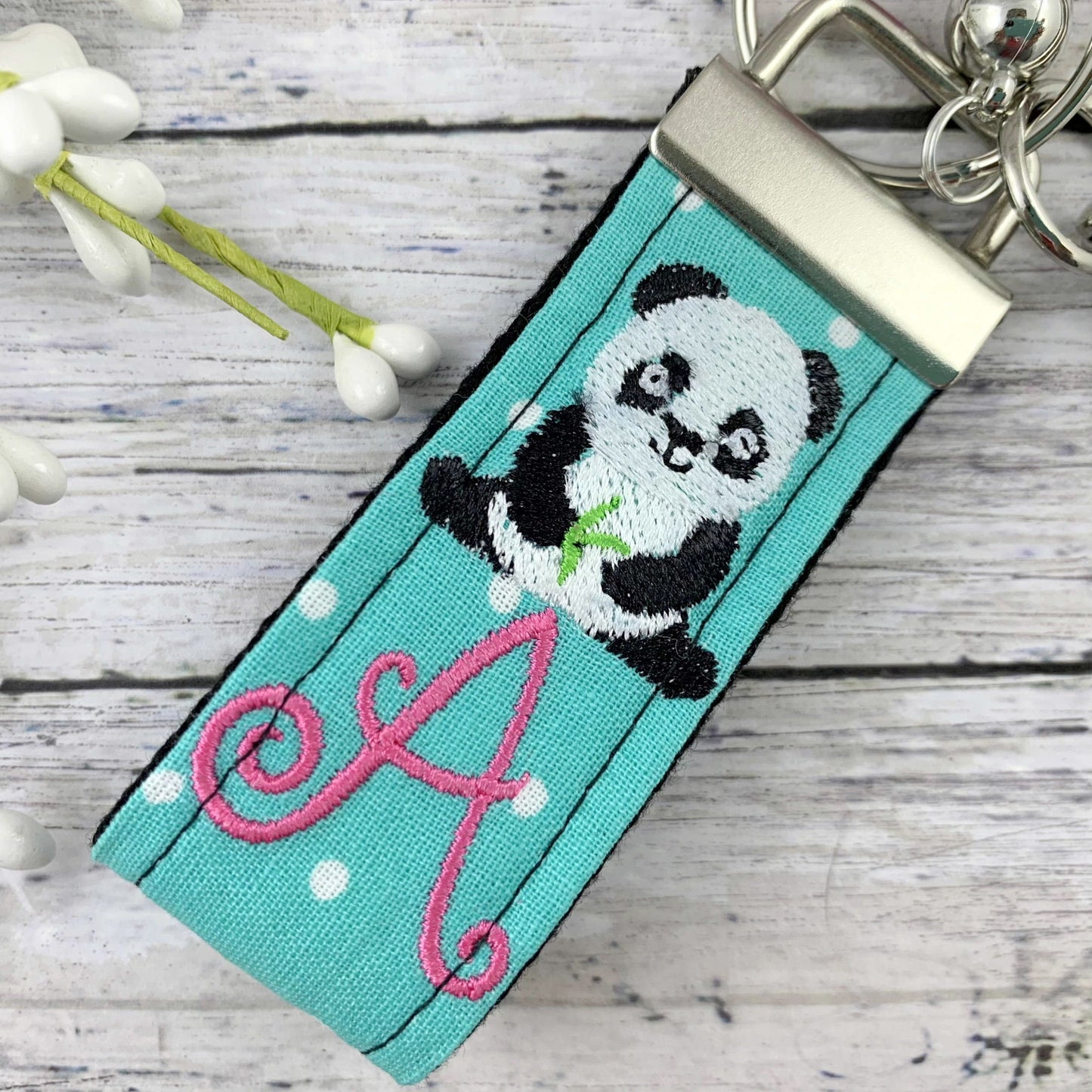 Handmade Panda Keychain, Panda Gifts, Initial Keychain, Popular Right Now, Personalized Gift, Panda, Personalized Keychain, Luggage Tag