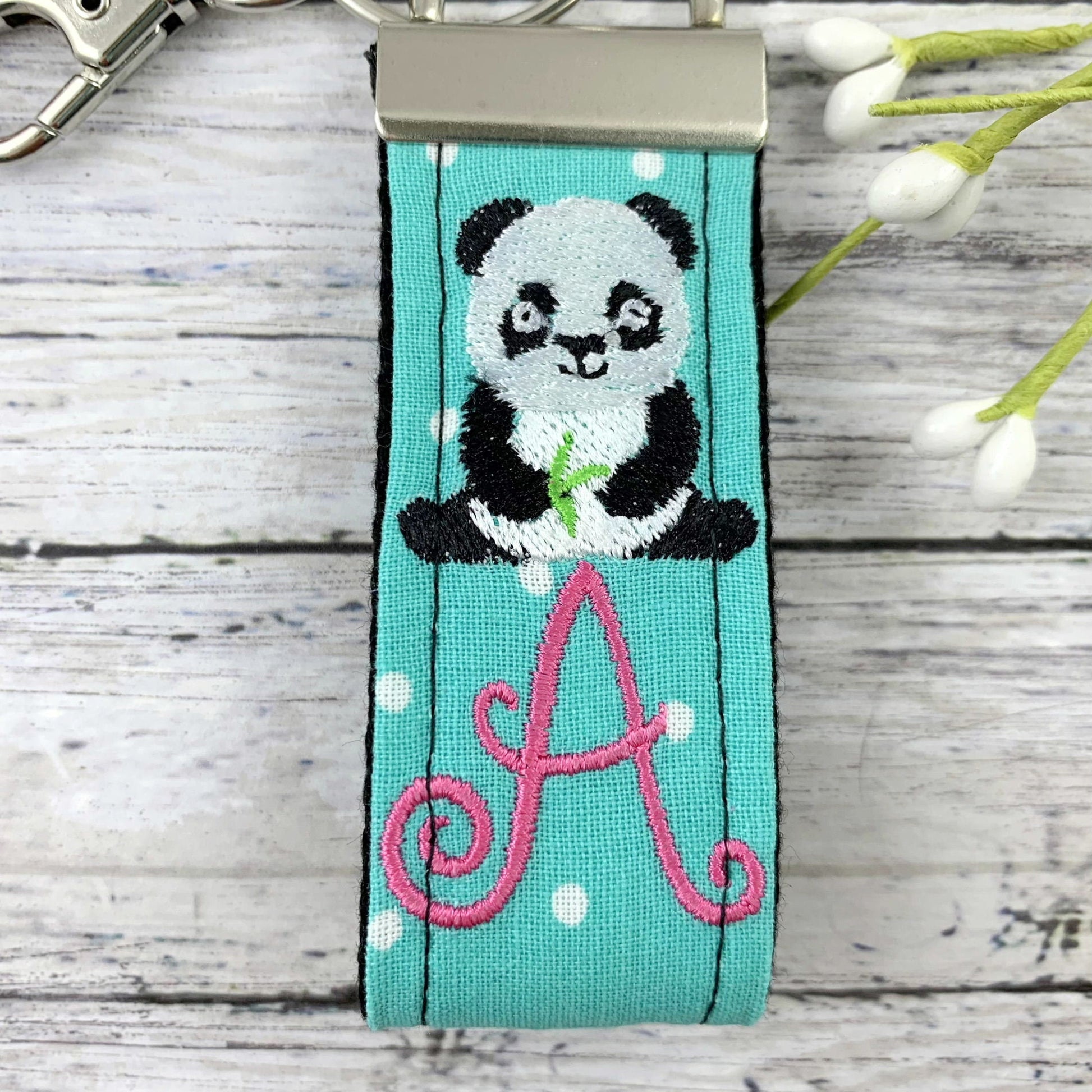 Handmade Panda Keychain, Panda Gifts, Initial Keychain, Popular Right Now, Personalized Gift, Panda, Personalized Keychain, Luggage Tag
