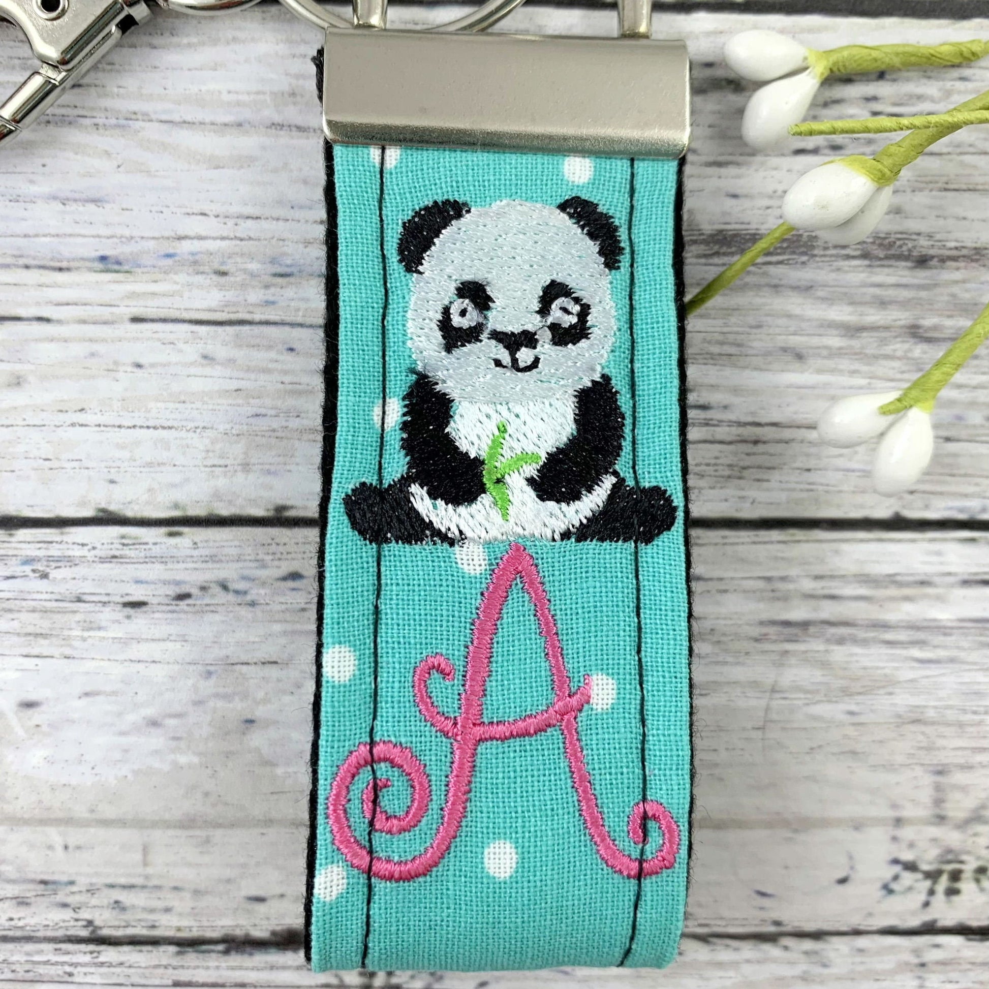 Handmade Panda Keychain, Panda Gifts, Initial Keychain, Popular Right Now, Personalized Gift, Panda, Personalized Keychain, Luggage Tag
