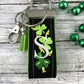 Handmade Four Leaf Clover Keychain, Embroidered Keychain, Popular Right Now, Personalized Gift, Personalized Keychain, Luggage Tag, Clover