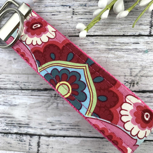 Amy Butler Key Fob French Wallpaper