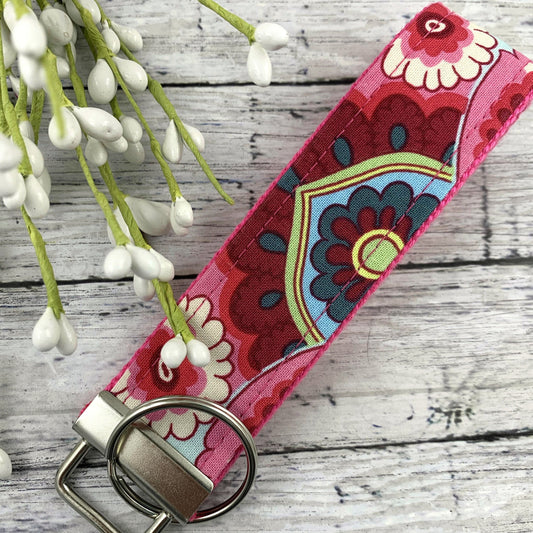 Amy Butler Key Fob French Wallpaper