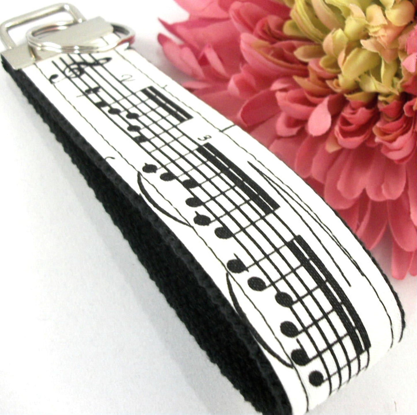 Music Wristlet Keychain, Popular Right Now, Piano Teacher Gift, Music Teacher, Music Gifts, Music Print, Teacher Appreciation Gift