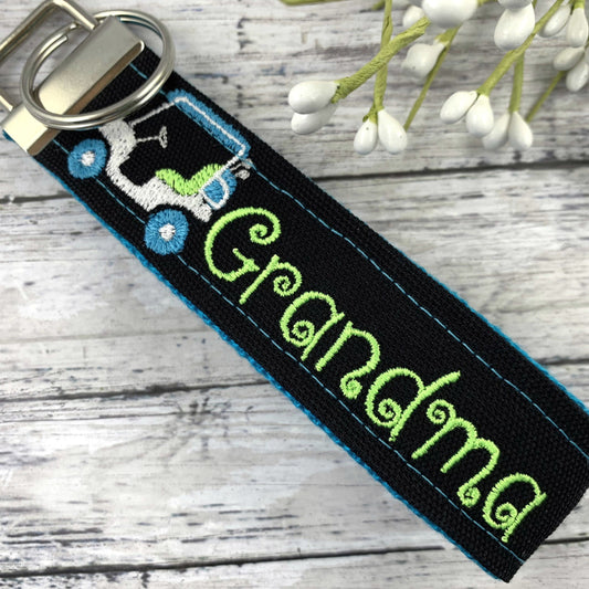 Handmade Grandma Keychain, Grandma Gift, Popular Right Now, Mother in Law Gift, Wristlet Keychain, Golf Gifts for Women, Retirement Gift