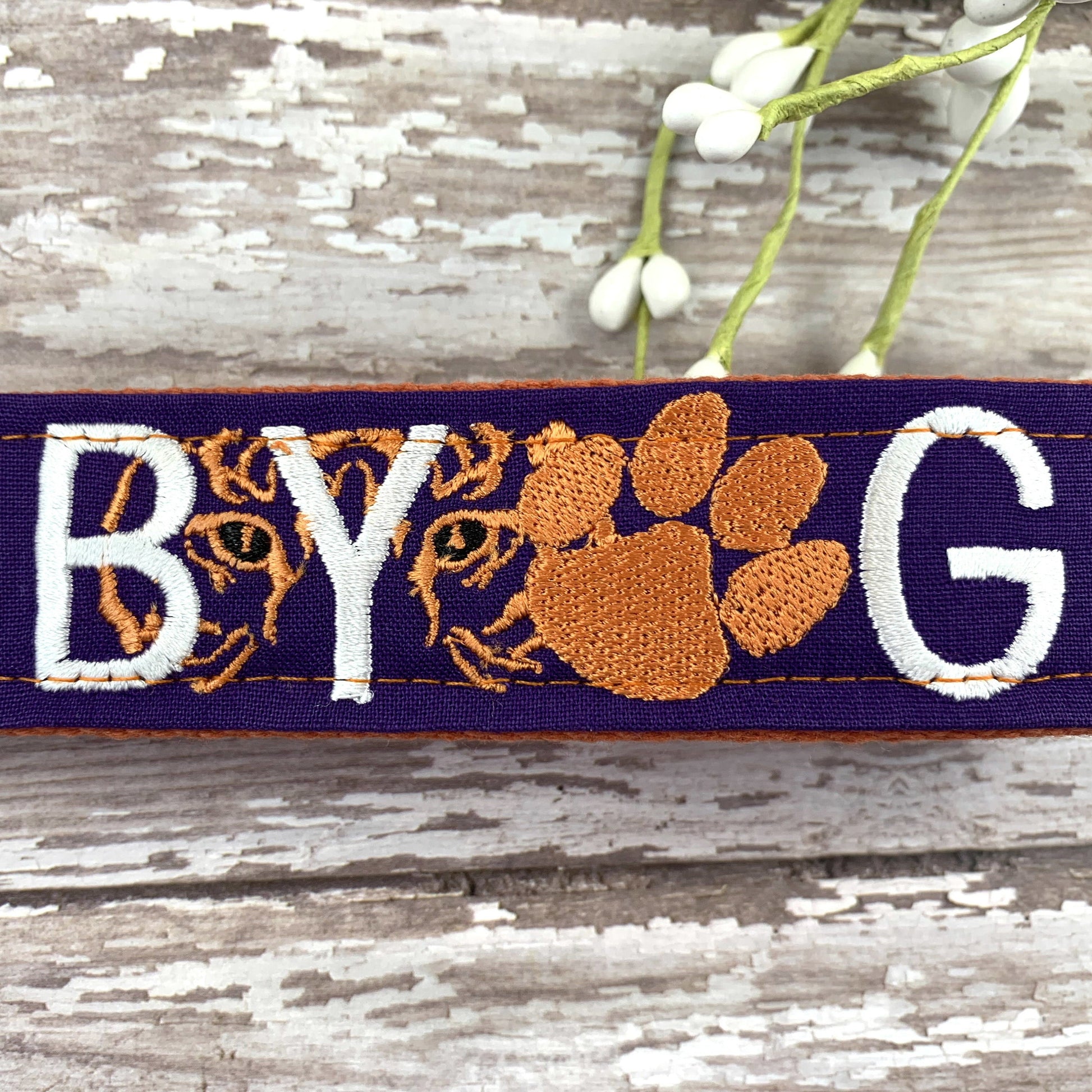 Clemson Wristlet Keychain, Approved Crafter License Holder, Wrist Keychain for Her, Key fob Wristlet, Keychain Wristlet, Clemson Tigers