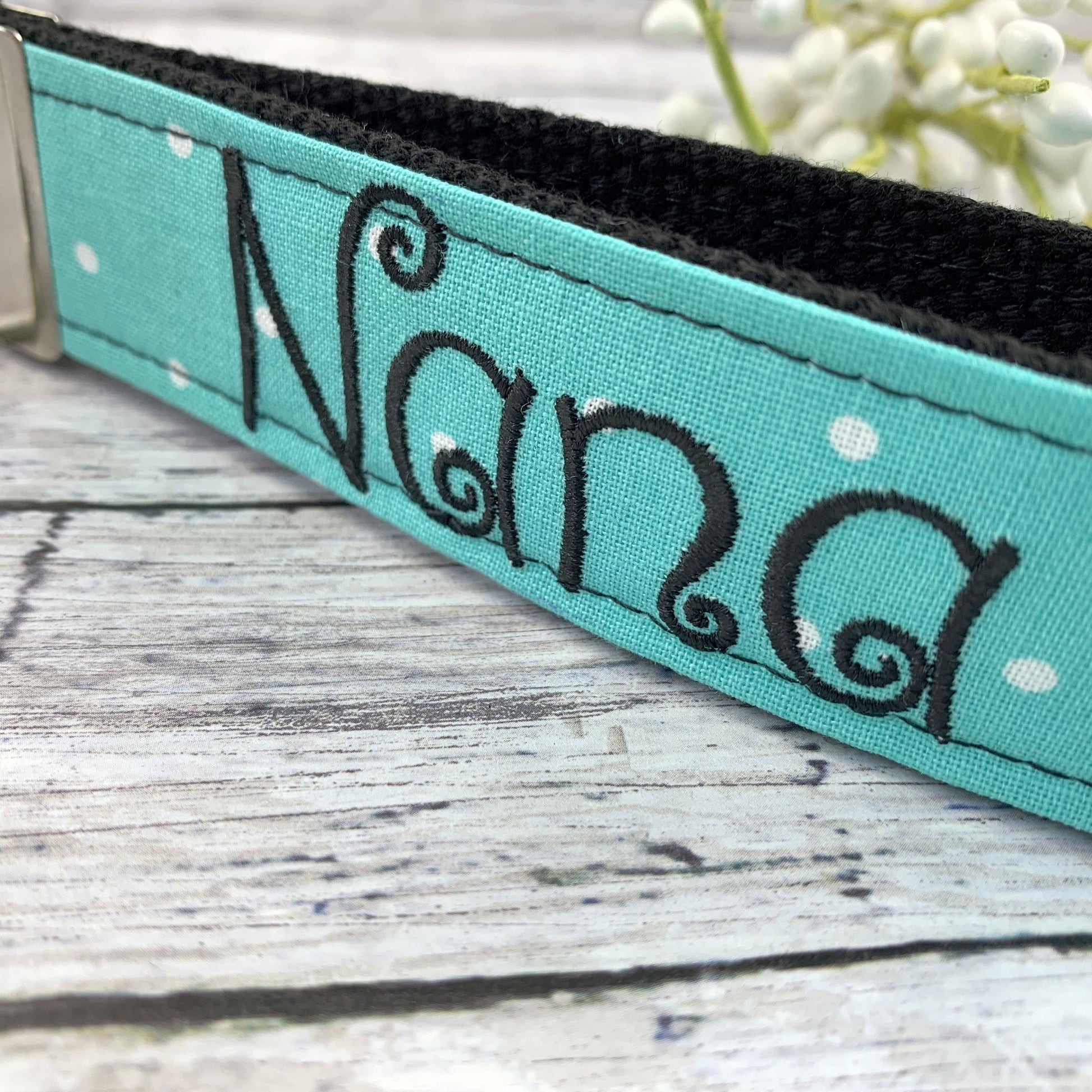 NANA Embroidered Keychain Key Fob Tassel Charm Keyring