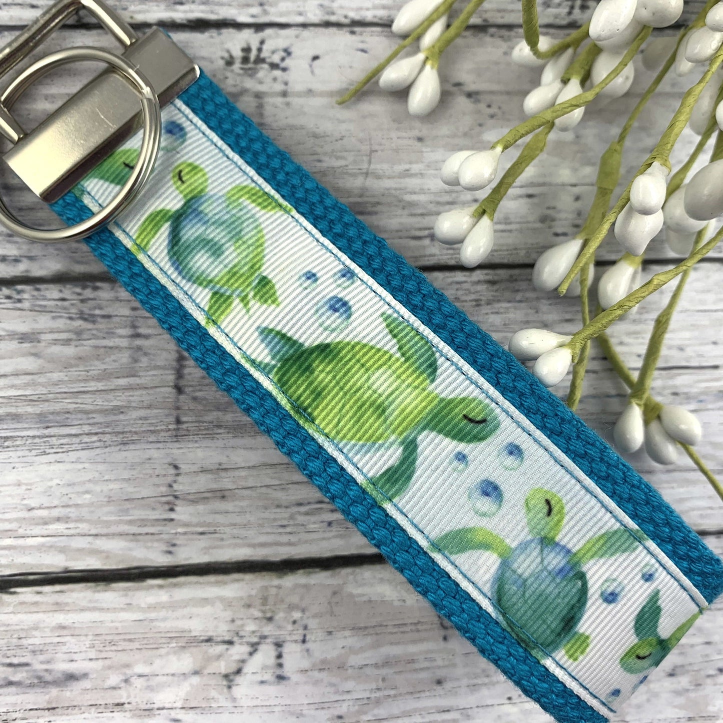 Sea Turtle Keychain | Wristlet Keychain | Beach Gifts | Best Seller | Ribbon Keychain | Sea Turtle | Popular Right Now | Sea Turtle Gifts