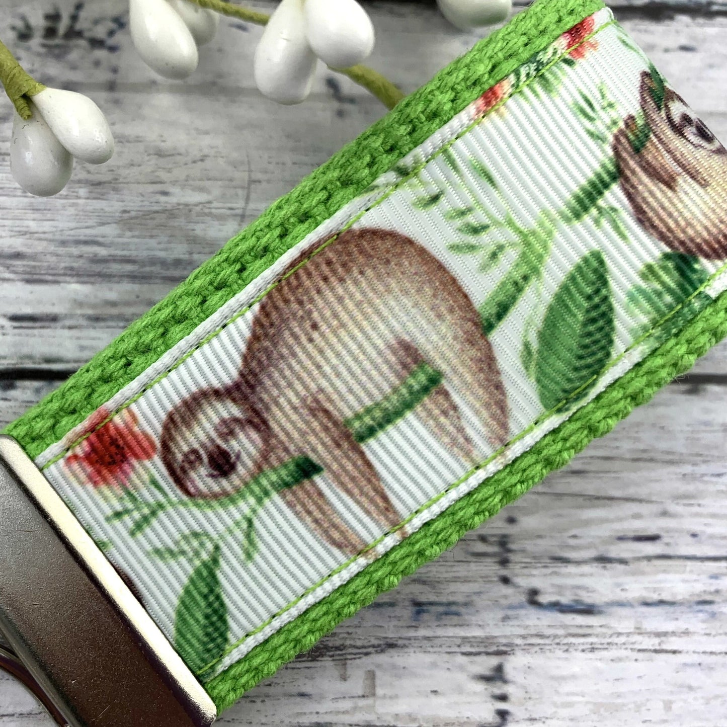 Handmade Sloth Keychain, Sloth Gifts, Popular Right Now, Sloth Gift, Sloths, Luggage Tag, Moving Away Gift, Ribbon Keychain, Teacher Gifts